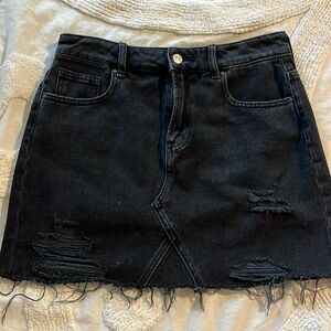 Size 27 Pacsun Black Jean Skirt
